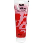 Pebeo akrylové barvy Studio Acrylics 100 ml 020 transparent červená šarlatová – Sleviste.cz