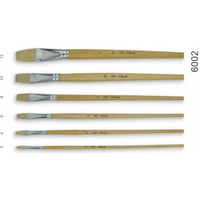 Štětec z přírodní štětiny Bristle plochý č.2 – Hledejceny.cz