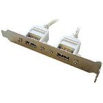 Záslepka s 2x USB 2.0 porty - zadní do case CCUSBRECEPTACLE – Zboží Živě