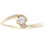 Zlatý zásnubní prsten se zirkonem 292 – Sleviste.cz