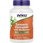 Now Foods Turmeric Curcumin BioPerine 90 veg kapslí – Hledejceny.cz