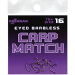 Drennan bez Protihrotu Eyed Carp Match Barbless vel.10 10ks – Zboží Dáma