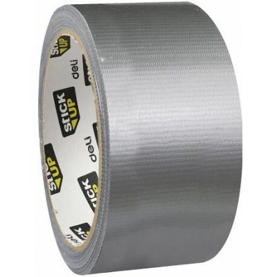 DELI EA Lepící páska textilní 48 mm x 20 m stříbrná – Zboží Živě