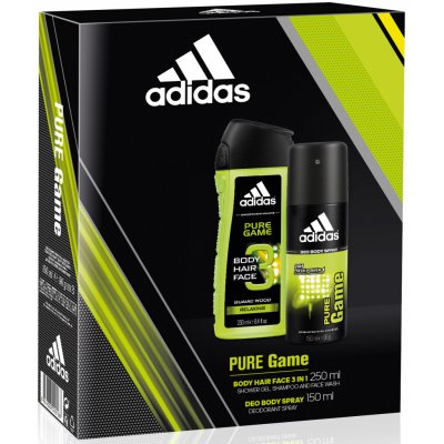 Adidas Pure Game deospray 150 ml + sprchový gel 250 ml dárková sada – Zboží Mobilmania