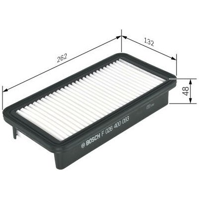 Vzduchový filtr BOSCH F 026 400 093 – Hledejceny.cz