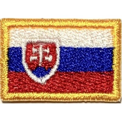 Nášivka: Vlajka Slovensko [26x18] [bsz] žlutá – Hledejceny.cz
