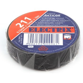 Emos F61512 Elektroizolační páska 15 mm x 10 m černá
