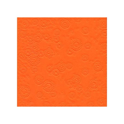 Paper design Ubrousky vytlačované oranžové 16 ks 33x33cm
