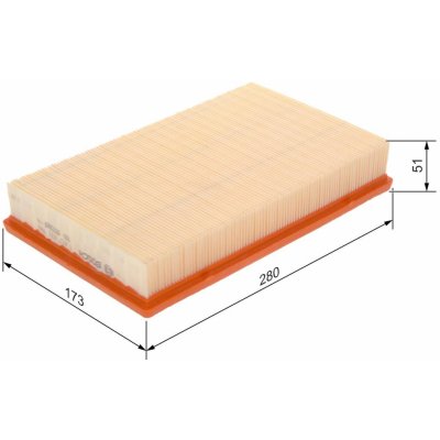 Vzduchový filtr BOSCH 1 457 433 096 – Zboží Mobilmania