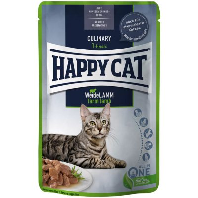Happy Cat Pouches Meat in Sauce Culinary Weide Lamm 85 g