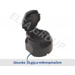 Zásuvka 13pin (DIN) s mikrospínačem+podložka 403010P – Zboží Mobilmania