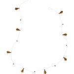 MADAM STOLTZ Dekorativní girlanda Brass Trees 150 cm, zlatá barva, kov – Hledejceny.cz
