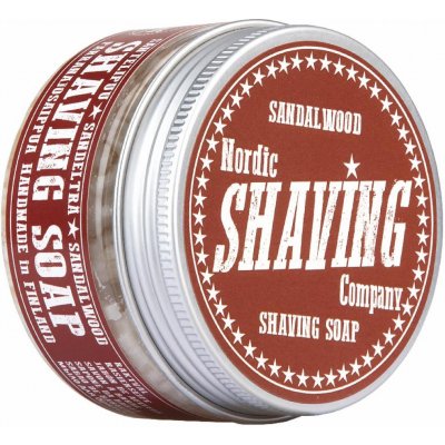 Nordic Shaving Company Sandalwood mýdlo na holení 80 g