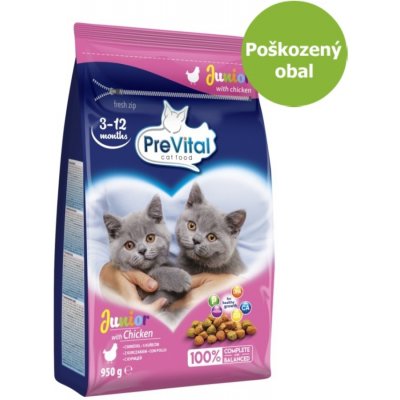 PreVital kočka junior kuřecí 3 - 12 měsíců 950 g