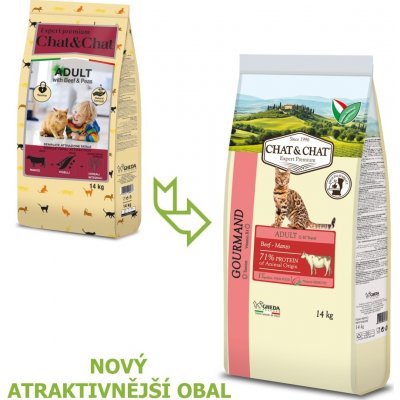 Chat & Chat Expert Adult Beef & Peas 14 kg – Sleviste.cz