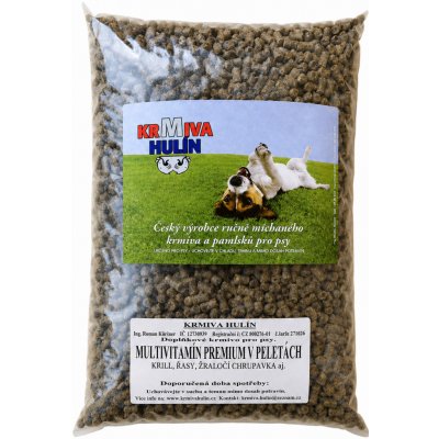 Krmiva Hulín Multivitamín Premium v peletkách Krill Řasy Žraločí chrupavka pro psy 10 kg – Hledejceny.cz