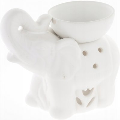 Artpol aroma lampa keramická 14 cm Slon bílá – Sleviste.cz