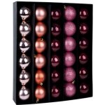 MagicHome Vánoční baňky set XD425 30 ks 6 cm měděno-růžové – Hledejceny.cz