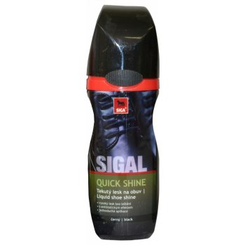 Sigal Quick Shine tekutý lesk na obuv černý 75ml