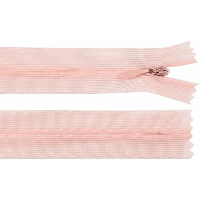Spirálový zip skrytý šířka 3 mm délka 60 cm dederon Barva: 361 broskyńová svetlá – Hledejceny.cz