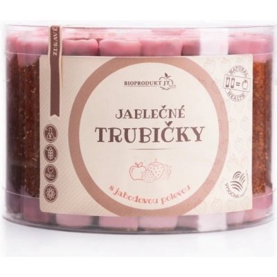B.Produkt Trubičky jablečné s jahodovým jogurtem dóza 540 g – Zboží Dáma