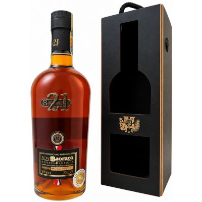 Ron Baoruco 21y 40% 0,7 l (karton) – Zboží Dáma