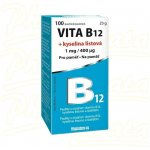 Vita B12 + kyselina listová 1 mg-400mcg 100 tablet – Hledejceny.cz