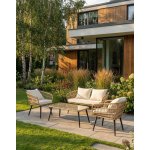 Avida Design Zahradní odpočinkový set Madera pro 4 osoby, béžový – Hledejceny.cz