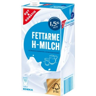 G&G Trvanlivé polotučné mléko 1,5% 1 l