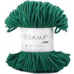 Bavlněná šňůra MILA GLITTER 5mm - Zelená zlatá/PG115 – Zboží Dáma