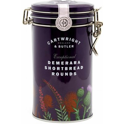 Cartwright & Butler Máslové sušenky s třtinovým cukrem Demerara v plechové dóze 200 g – Hledejceny.cz