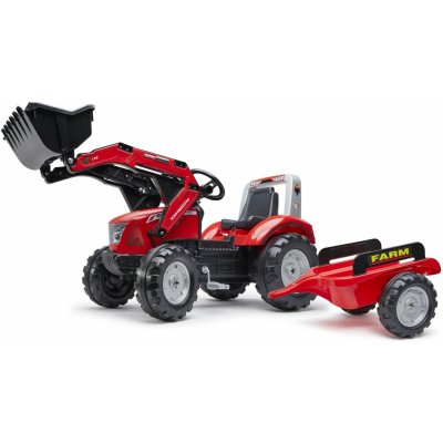 FALK Traktor Mc Cormick Red Pedal s přívěsem