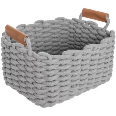 SKANDI košík 30 x 23 x 20,5 cm šedá – Zboží Dáma