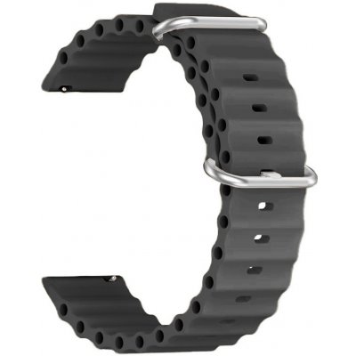 Madvell Silikonový řemínek makaron šedá – Sleviste.cz