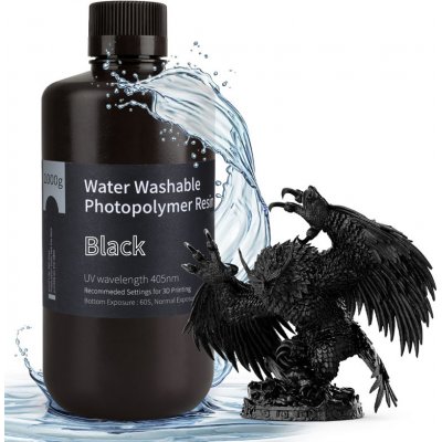 ELEGOO Water Washable Resin Black 1kg – Zboží Živě