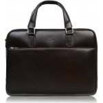 Paolo Peruzzi Kožená taška na dokumenty hnědá – Zboží Mobilmania