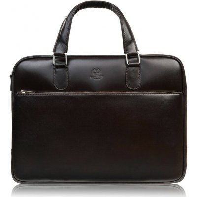 Paolo Peruzzi Kožená taška na dokumenty hnědá – Zboží Mobilmania