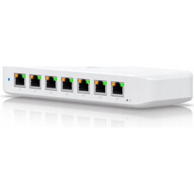 Ubiquiti Switch L2 UniFi USW-Ultra, 8-Port Gigabit, 7x PoE+-out, 1x PoE++ in, PoE budget 42W, bez AC adaptéru – Hledejceny.cz