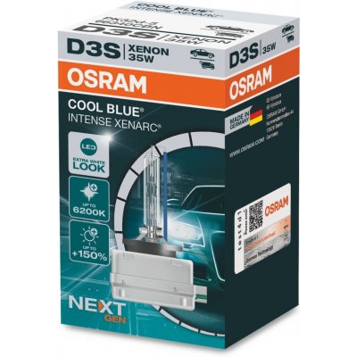 Osram Xenonová výbojka D3S Cool Blue Intense next GEN 6200K - 66340CBN – Zbozi.Blesk.cz