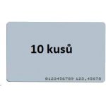 ISO karta 10-pack , RFID 125 kHz, RO, vytisknuté číslo tagu na kartě (RFID-CARD-LF-PACK) – Zboží Živě