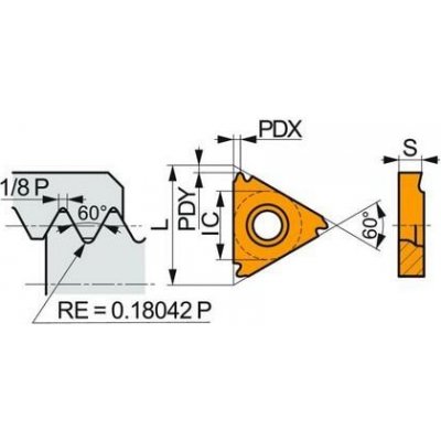 Soustružnické VBD závitové + zapichovací 80032057 / 7800320 TN UNJ EXT C3 -S- PRAMET - PM-TN-16ER200UNJ-T8030 – Hledejceny.cz