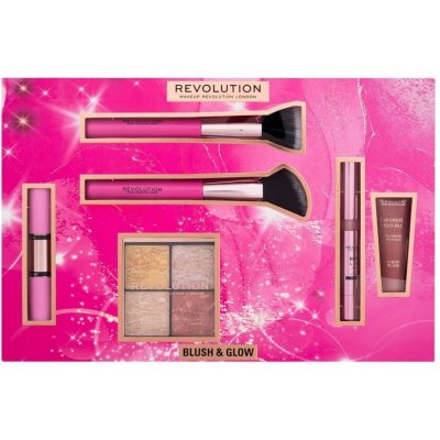 Makeup Revolution London Blush & Glow Gift Set Rozjasňovač 9,6 ml – Zboží Dáma