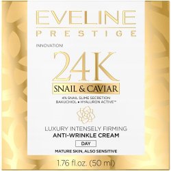 Eveline Cosmetics 24K Snail & Caviar denní protivráskový krém se šnečím extraktem 50 ml