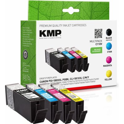 KMP Canon PGI-580PGBK / CLI-581 C/M/Y XXL Multipack - kompatibilní – Zboží Mobilmania