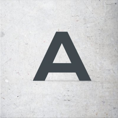 Domovní číslo - KLASICKÉ - PÍSMENO A 12 cm – Zboží Mobilmania