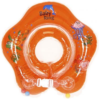 Baby Ring kruh na koupání malý oranžová