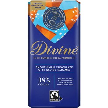 Divine mléčná s křupavým karamelem a mořskou solí 38% 90 g