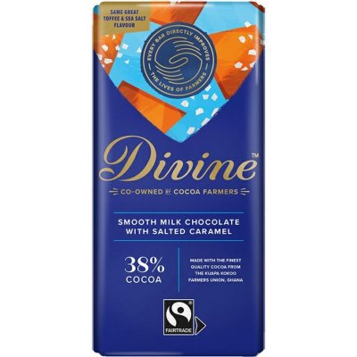 Divine mléčná s křupavým karamelem a mořskou solí 38% 90 g