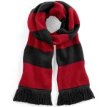 Beechfield pruhovaná šála Stadium černá červená – Zboží Dáma