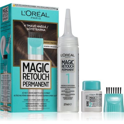 L'Oréal Magic Retouch Permanent 4 Tmavě hnědá